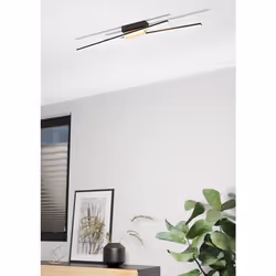 EGLO Panagria éclairage de plafond Noir, Marron LED E