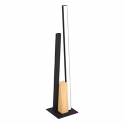 EGLO Panagria, Noir, Marron, Bois, Aluminium, Plastique, Acier, Bois, IP20, II, 2 ampoule(s), 3000 K