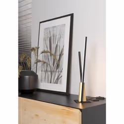 EGLO Panagria lampe de table F Noir, Marron, Bois