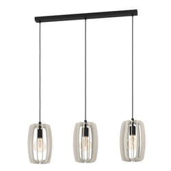 EGLO Bajazzara éclairage en suspension E27 40 W Noir, Gris
