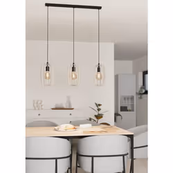 EGLO Bajazzara éclairage en suspension E27 40 W Noir, Gris - Vue supplémentaire 4