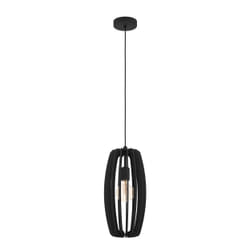 EGLO Pendelleuchte Bajazzara 1xE27 schwarz éclairage de plafond E27 40 W