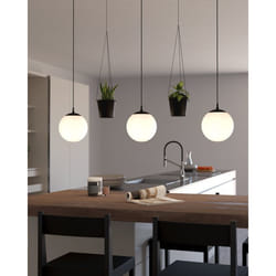 EGLO Rondo 3 éclairage en suspension E27 40 W Noir, Blanc
