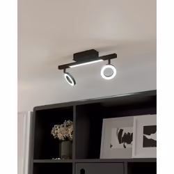 EGLO Cardillio 2 Spot lumineux encastrable Noir 3,2 W E