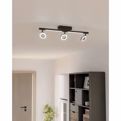 EGLO Cardillio 2 Spot d'éclairage de surface Noir LED 3,2 W E