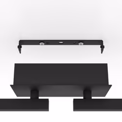 EGLO Cardillio 2 Spot d'éclairage de surface Noir LED 3,2 W E