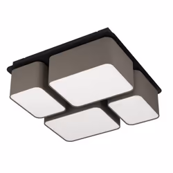 EGLO Mordazo, 4 ampoule(s), E27, IP20, Anthracite, Noir, Marron