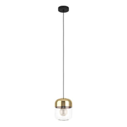 EGLO Maryvilla éclairage en suspension Support flexible E27 40 W Noir, Bronze, Or