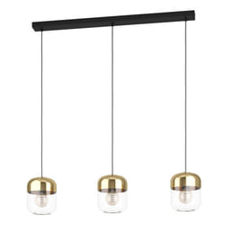 EGLO Maryvilla éclairage en suspension Support flexible E27 40 W Noir, Bronze, Or