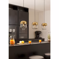 EGLO Maryvilla éclairage en suspension Support flexible E27 40 W Noir, Bronze, Or