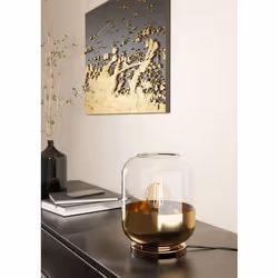 EGLO Maryvilla lampe de table E27 40 W Bronze, Or, Transparent