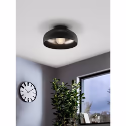 EGLO Mogano 2 éclairage de plafond Noir E27