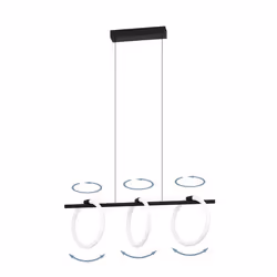 EGLO Caranacoa éclairage en suspension Support flexible 9 W Noir, Blanc