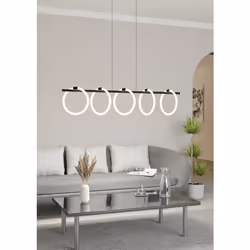 EGLO Caranacoa, Support flexible, Noir, Blanc, Noir, Blanc, Plastique, Acier, Noir, Intérieure
