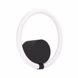 EGLO Caranacoa, Surface, Rond, 1 ampoule(s), 3000 K, IP20, Noir, Blanc