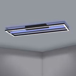 EGLO Calagrano-Z éclairage de plafond Noir, Blanc LED E
