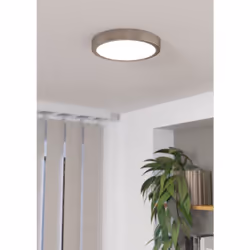 EGLO LED-Deckenleuchte Fueva 5 17W 2000lm 3000K D210mm Nickel-m éclairage de plafond F