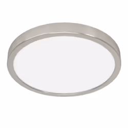 EGLO LED-Deckenleuchte Fueva 5 20.5W 2400lm 3000K D285 Nickel-m, LED, 3000 K, 2400 lm, IP20, Nickel, Blanc