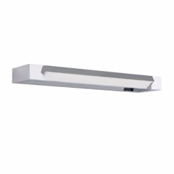 EGLO Gemiliana, Chrome, Blanc, Plastique, Acier, IP44, Rectangle, 1 lampe(s), LED