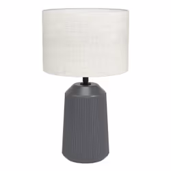 EGLO Capalbio, Gris, Naturel, Vitrocéramique, Tissu, Lin, Chambre à coucher, Salle à manger, Couloir, Salon, IP20, II, E27