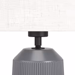 EGLO Capalbio lampe de table E27 LED E Gris, Naturel