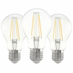 Lot de 3 ampoules E27 A60 filament claire 7W 806 lm 2700K