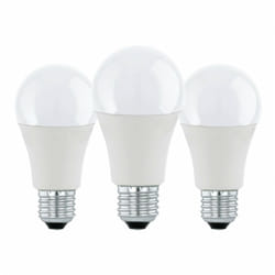 Lot de 3 ampoules E27 A60 smd 8,5W 806 lumens 3000K