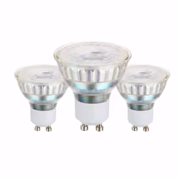 lot de 3 ampoules gu10 cob 4,5w 345 lumens 3000k