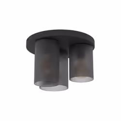 EGLO Colomera, 3 ampoule(s), E27, IP20, Noir, Gris