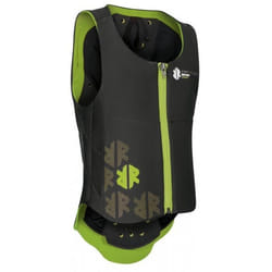 Gilet de protection équitation enfant Komperdell - noir/vert - 6 ans