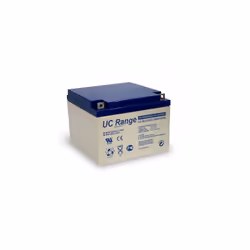Batterie Plomb Ultracell UC26-12 - 26Ah 12V Caractéristiques : - Type de borne : F3 ; - Matériau du conteneur : ABS ; - Capac ...