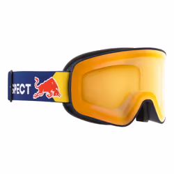 RedBull SPECT RUSH lunette de sports d'hiver Noir Unisexe Miroir, Orange Verres (plats) cylindriques
