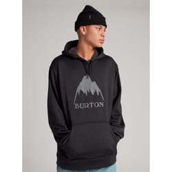 Sweat à Capuche - Burton - Oak True Black Heather - Respirant - Homme - Sports dhiver