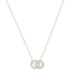 Bague - Anneau - Swarovski - Collier Double Silk/Cry/Ros - Rose