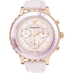 Montre - SWAROVSKI - Octea Lux Chrono - Cuir effet croco - Quartz - Rose clair