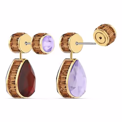 Swarovski 5600523 boucle d'oreille Clous d'oreilles Métal Bordeaux, Lilas