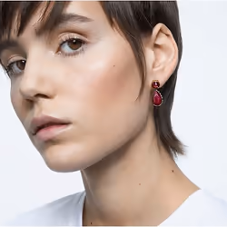 Swarovski 5600523 boucle d'oreille Clous d'oreilles Métal Bordeaux, Lilas