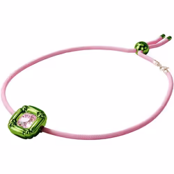 Collier - SWAROVSKI - Dulcis - Aluminium anodisé - Cristal rose - Référence 5601585