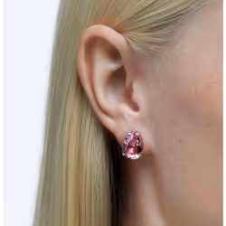 Swarovski 5614455 boucle d'oreille Clous d'oreilles Métal Rose, Argent - Vue supplémentaire 4