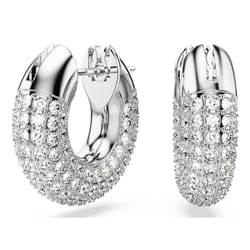 Swarovski Dextera hoop Boucles d'oreilles créoles Métal Blanc