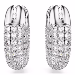 Swarovski Dextera hoop Boucles d'oreilles créoles Métal Blanc