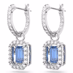 Swarovski 5619500 boucle d'oreille Boucles d'oreilles à clipser Métal Bleu, Argent - Vue supplémentaire 4