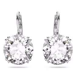 Swarovski 5628351 boucle d'oreille Boucles d'oreilles à clipser Métal Argent, Blanc