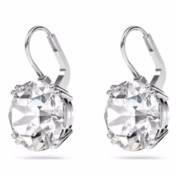 Swarovski 5628351 boucle d'oreille Boucles d'oreilles à clipser Métal Argent, Blanc