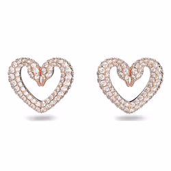 Swarovski 5628659 boucle d'oreille Clous d'oreilles Métal Or, Blanc