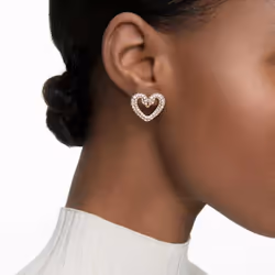 Swarovski 5628659 boucle d'oreille Clous d'oreilles Métal Or, Blanc