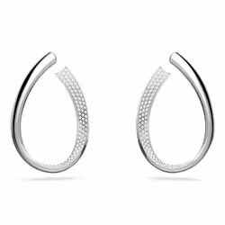 Swarovski 5636490 boucle d'oreille Clous d'oreilles Métal Argent, Blanc