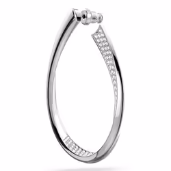 Swarovski 5636490 boucle d'oreille Clous d'oreilles Métal Argent, Blanc
