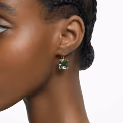 Swarovski 5636564 boucle d'oreille Boucles d'oreilles à clipser Métal Or, Vert - Vue supplémentaire 5