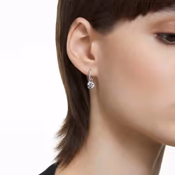 Swarovski 5636717 boucle d'oreille Boucles d'oreilles à clipser Métal Argent, Blanc - Vue supplémentaire 5